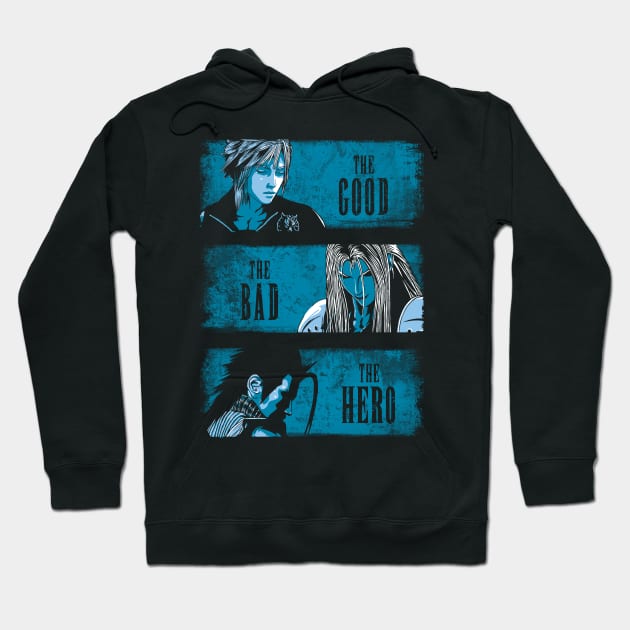 The Good the Bad and the Hero Hoodie by ddjvigo